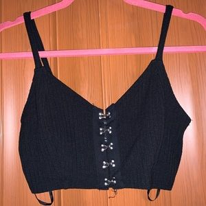 Black crop top
